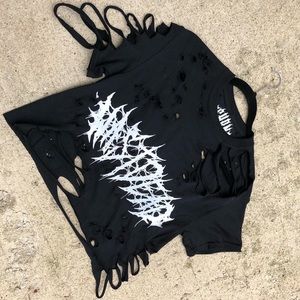 Wastdead gutted crop top